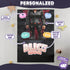 Personalized Stealth Girl Baby Blanket – Custom Superhero Name, Date & Background Options